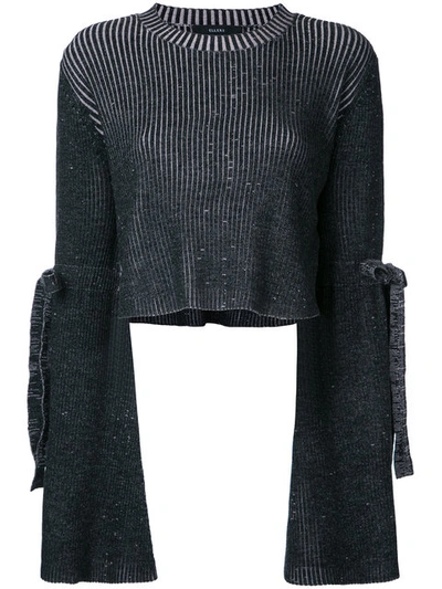Ellery Flare-sleeve Cropped Sweater