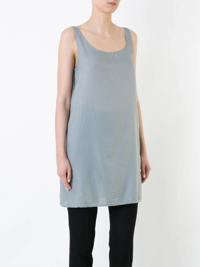 Shop Album Di Famiglia Oversized Tank Top In Grey