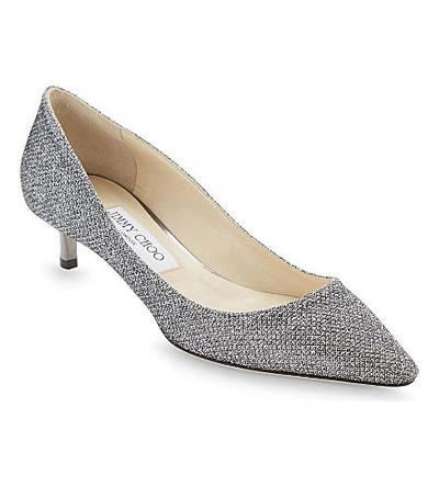 Shop Jimmy Choo Romy 40 Glitter Courts In Anthracite