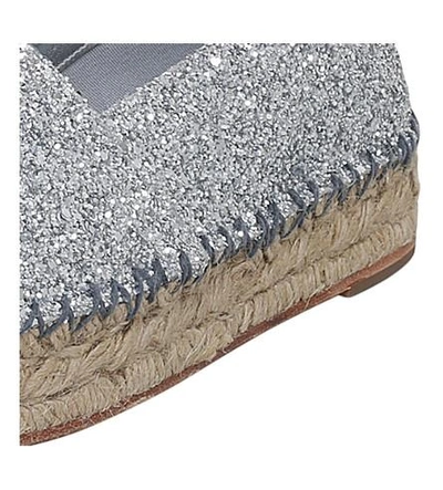 Shop Chiara Ferragni Flirting Glitter Espadrilles In Silver