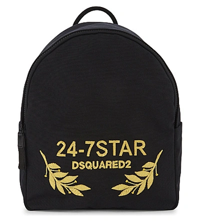 Shop Dsquared2 D2 Bag Backpack 24-7 Star In Nero
