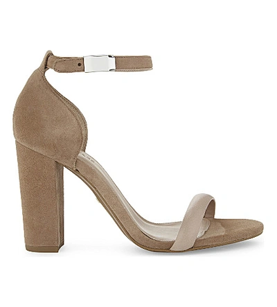 Whistles Hyde Suede Heeled Sandals In Nude