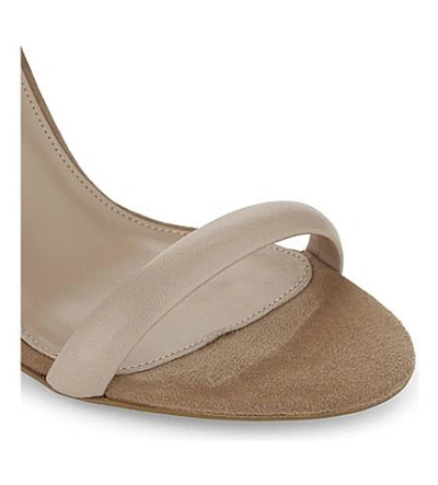 Shop Whistles Hyde Suede Heeled Sandals In Nude