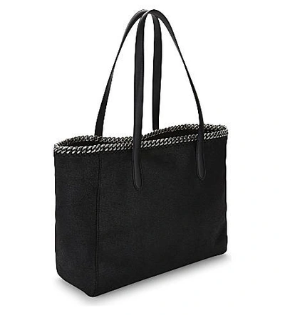 Shop Stella Mccartney East West Small Tote In Black