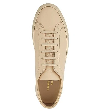 Shop Common Projects Original Achilles Leather Low-top Sneakers In Natural