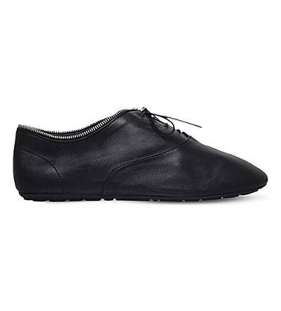 Shop Saint Laurent Verneuil Leather Oxford Sneakers In Black