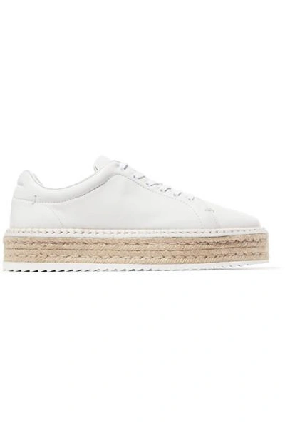 Shop Rag & Bone Kent Leather Espadrille Platform Sneakers