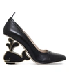 THOM BROWNE Whale leather heeled pumps