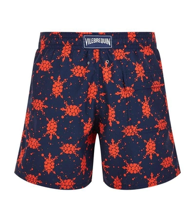 Shop Vilebrequin Splatter Moorea Swim Shorts