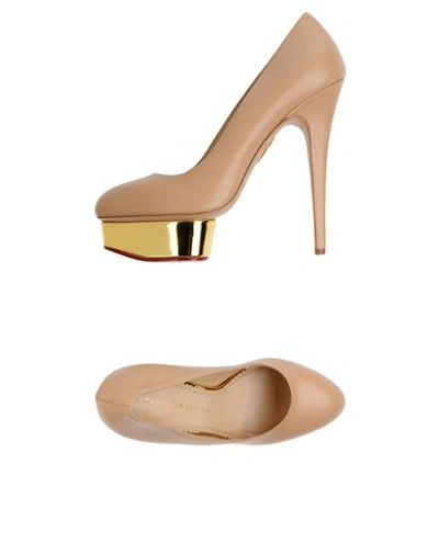 Charlotte Olympia Pumps In Pale Pink