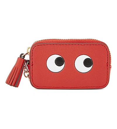 Anya Hindmarch Eyes Leather Coin Purse In Geisha Red