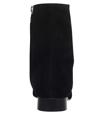 Shop Dorateymur Biturbo Velvet Ankle Boots In Black