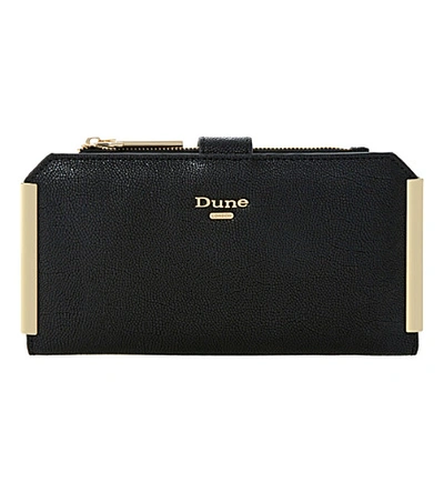 Dune Kassia Gold Trim Purse In Black-plain Synthetic