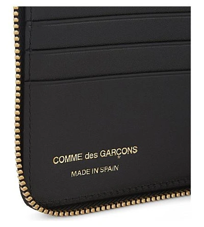 Shop Comme Des Garçons Tartan Square Zip-around Wallet In Red