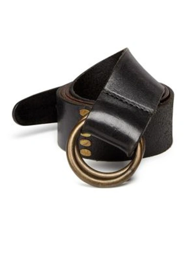 Dsquared2 Leather Buckle Belt In Black