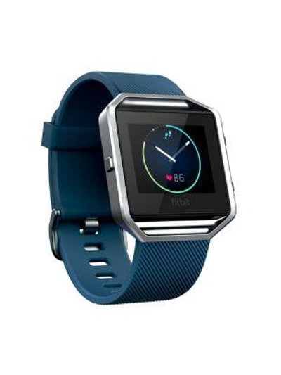 Shop Fitbit Blaze Fitness Tracker Watch In Blue