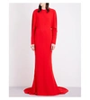 STELLA MCCARTNEY Cady batwing-sleeve crepe gown