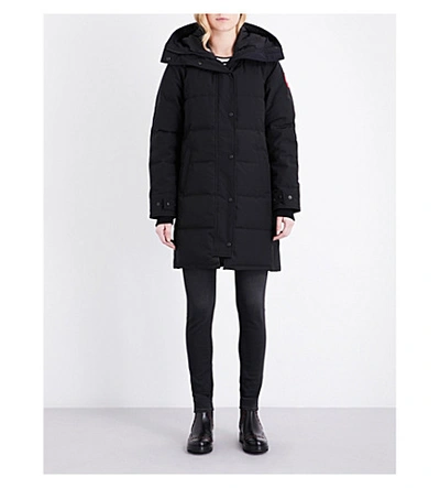 Canada Goose Shelburne Quilted Parka Jacket In Black