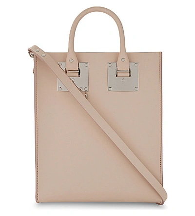 Sophie Hulme Albion Mini Leather Tote In Blossom Pink