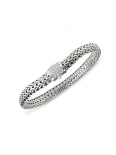 Shop John Hardy Women's Classic Chain Diamond & Sterling Silver Small Bracelet