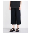 CHALAYAN High-rise cropped woven trousers