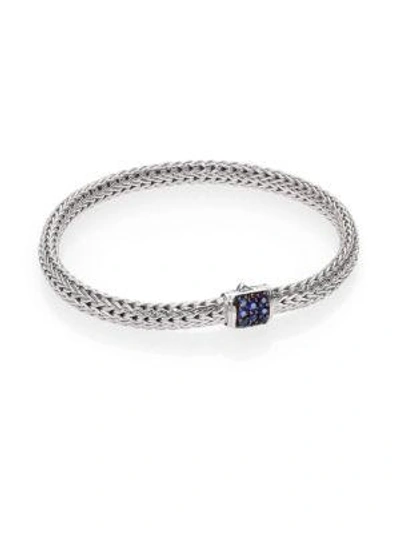 Shop John Hardy Classic Chain Sapphire & Sterling Silver Extra-small Bracelet