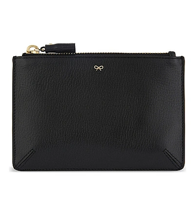 Anya Hindmarch Small Leather Pouch In Black