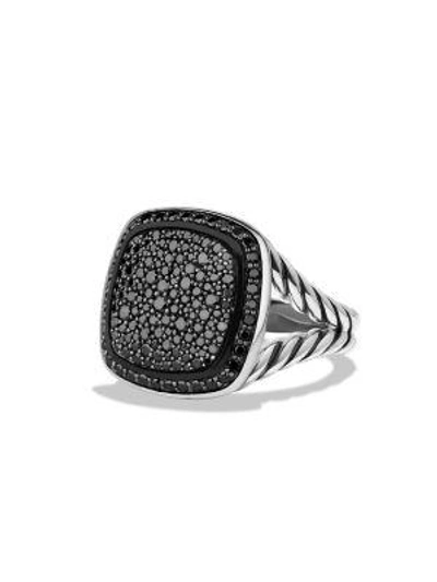 Shop David Yurman Albion Ring With Black Diamonds