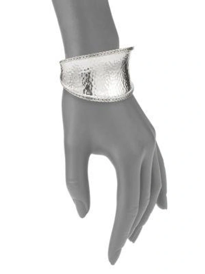 Shop John Hardy Women's Classic Chain Hammered Sterling Silver Cuff Bracelet