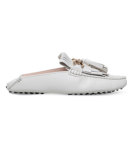 tods leather mules