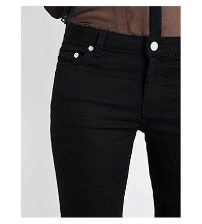 Shop Givenchy Star-printed Low-rise Skinny Jeans In Blk