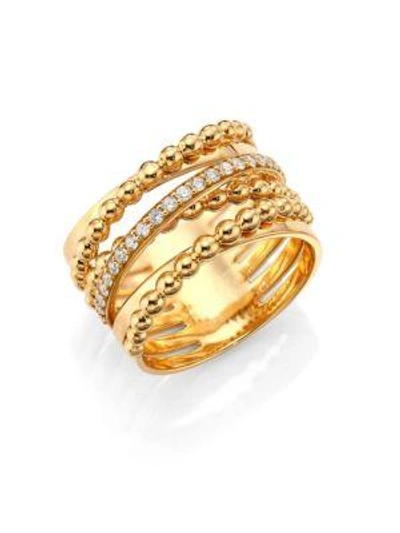 Shop Hueb Bubbles Diamond & 18k Yellow Gold Ring