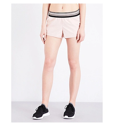 Ivy Park Striped Shell Running Shorts In Blush