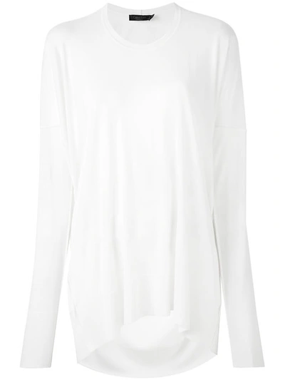 Calvin Klein Collection Cashmere Light Slouch Sweater In Neutrals