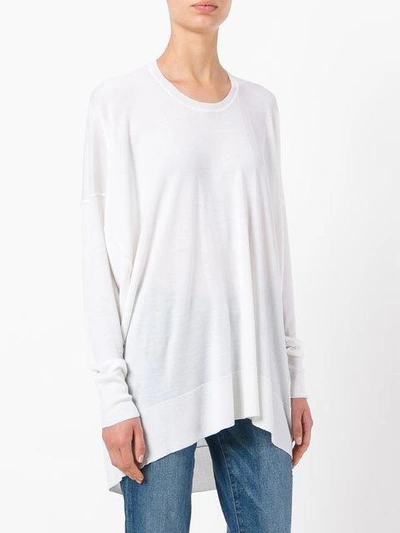 Shop Calvin Klein Collection Cashmere Light Slouch Sweater In Neutrals