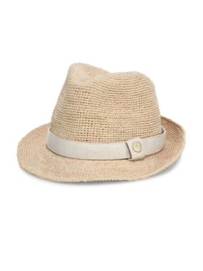 Heidi Klein Carlisle Bay Fedora Hat In Natural