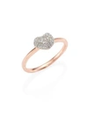 MONICA VINADER Nura Mini Heart Diamond Stacking Ring