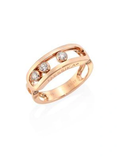 Shop Messika Bague Move Diamond & 18k Rose Gold Ring