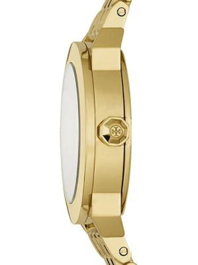 Shop Tory Burch Whitney Goldtone Stainless Steel Bracelet Watch