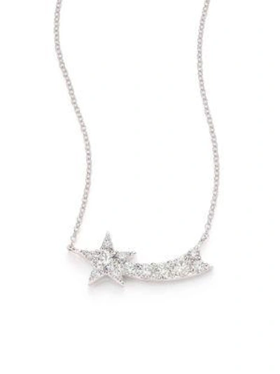 Shop Hearts On Fire Illa Diamond & 18k White Gold Comet Pendant Necklace