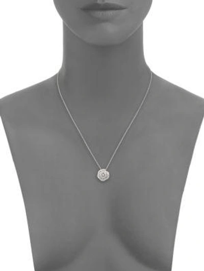 Shop Hearts On Fire Lorelei Diamond & 18k White Gold Floral Pendant Necklace