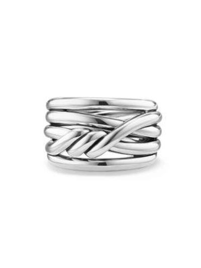 Shop David Yurman Continuance Ring In Sterling Silver