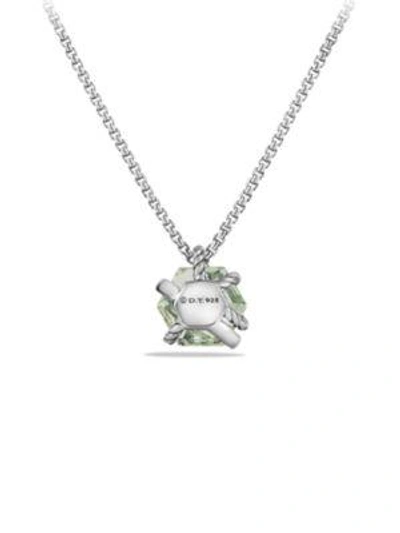Shop David Yurman Women's Cable Wrap Necklace With Gemstone & Diamonds In Prasiolite