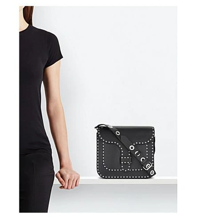 Shop Rebecca Minkoff Midnighter Large Messenger Bag In Black