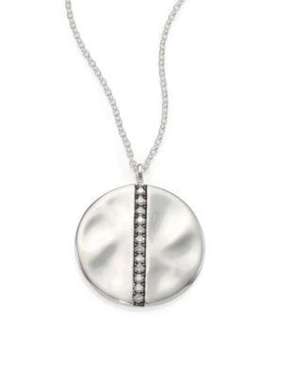 Shop Ippolita Glamazon Stardust Diamond & Sterling Silver Large Disc Pendant Necklace