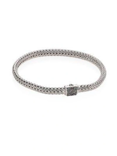 Shop John Hardy Classic Chain Extra Small Grey Sapphire & Sterling Silver Bracelet