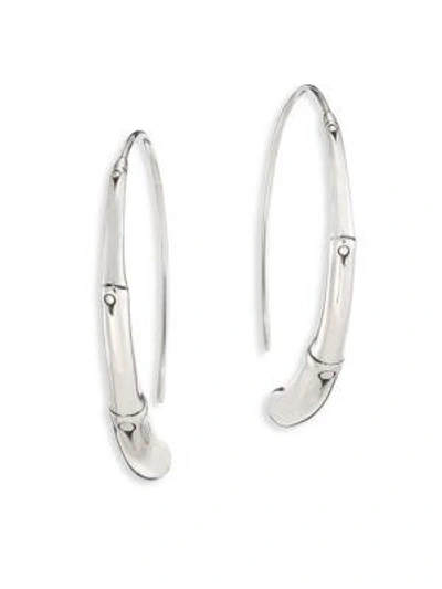 Shop John Hardy Bamboo Large Sterling Silver Hoop Earrings