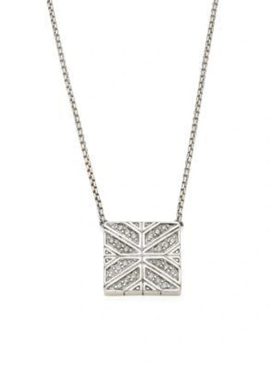 Shop John Hardy Modern Chain Diamond & Sterling Silver Pendant Necklace