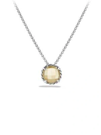 Shop David Yurman Women's Châtelaine Pendant Necklace In Gold Dome