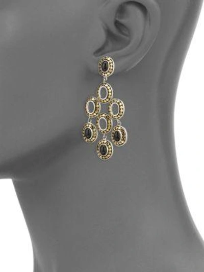Shop John Hardy Dot Black Onyx & 18k Yellow Gold Chandelier Earrings